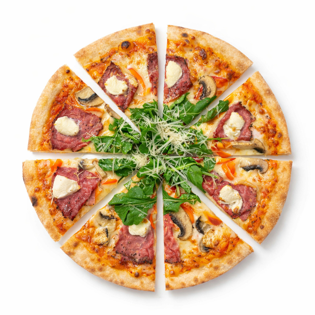 Karabiberli Füme Dana Kaburgalı Pizza (1 Kişilik)