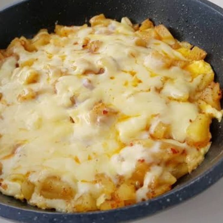 Kaşarlı Küp Patatesli omlet