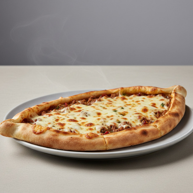 Kıymalı Kaşarlı Pide
