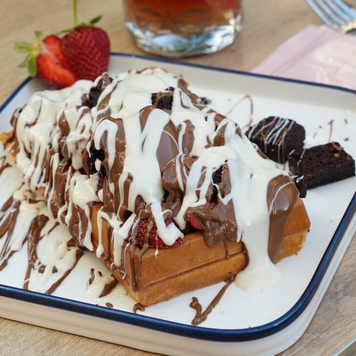 Strawberry Cream Waffle