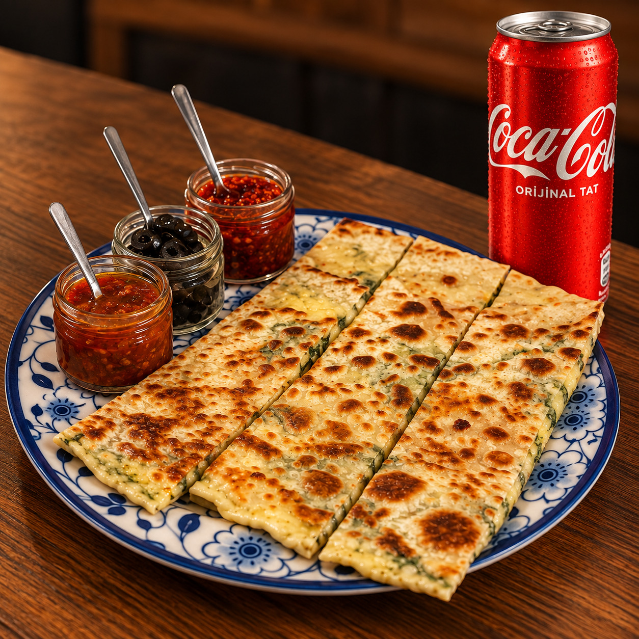 Patatesli Kaşarlı Gözleme + Coca Cola (33 Cl)