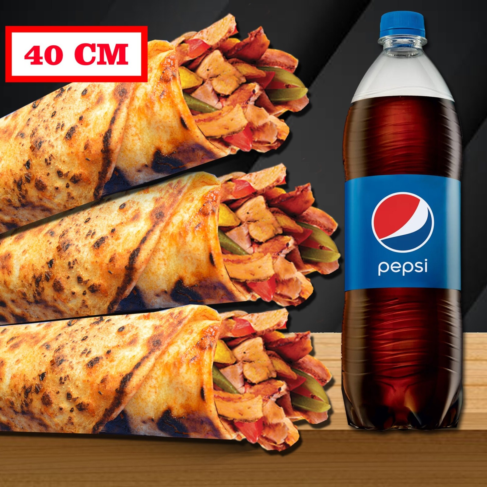 3'Lü Zurna Tavuk Döner Dürüm Menü
