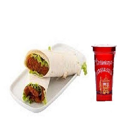 Çiğ Köfte Dürüm (100 gr)+ Bardak Turşu Suyu (190 ml)