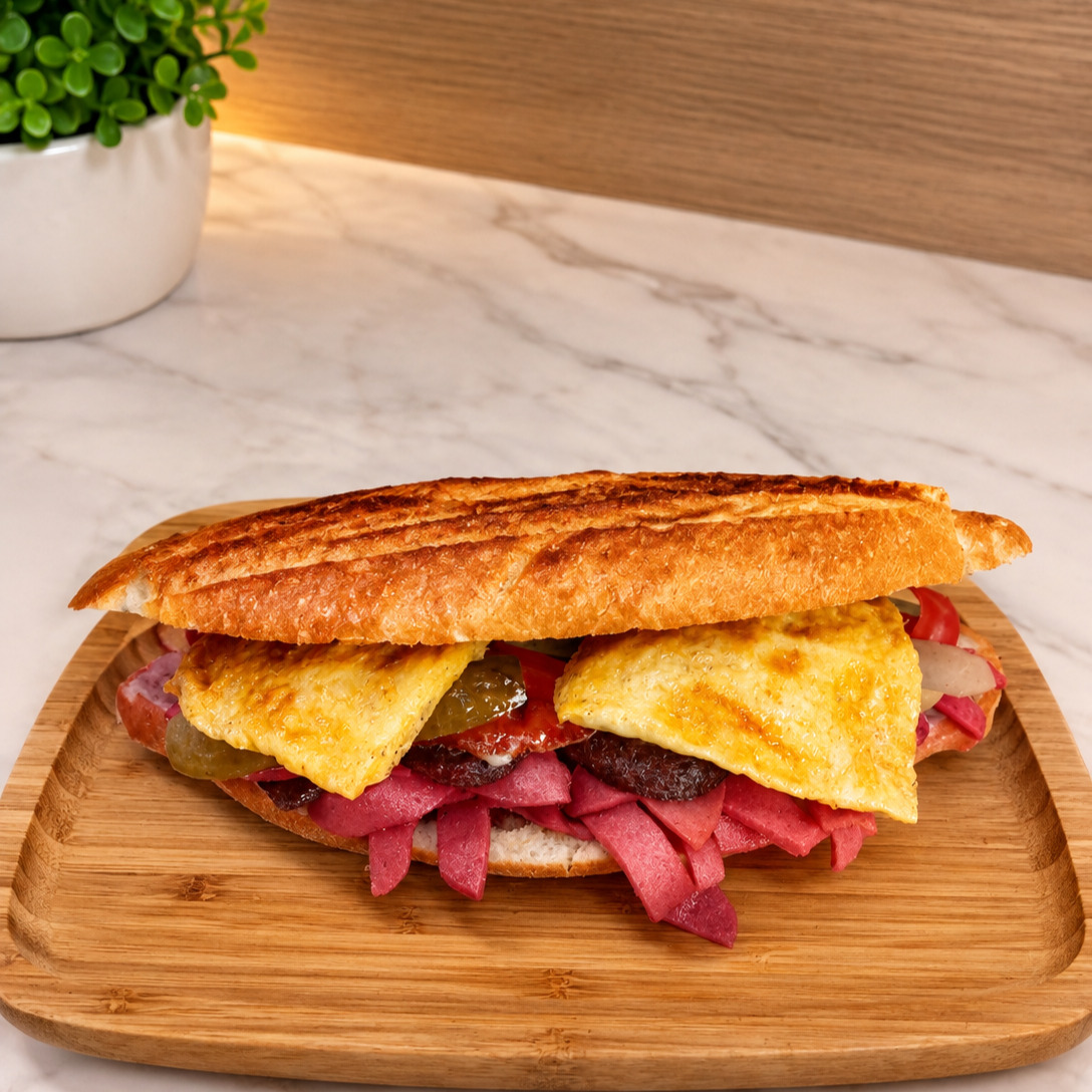 Yarım Ekmek Yumurtalı Special Tost