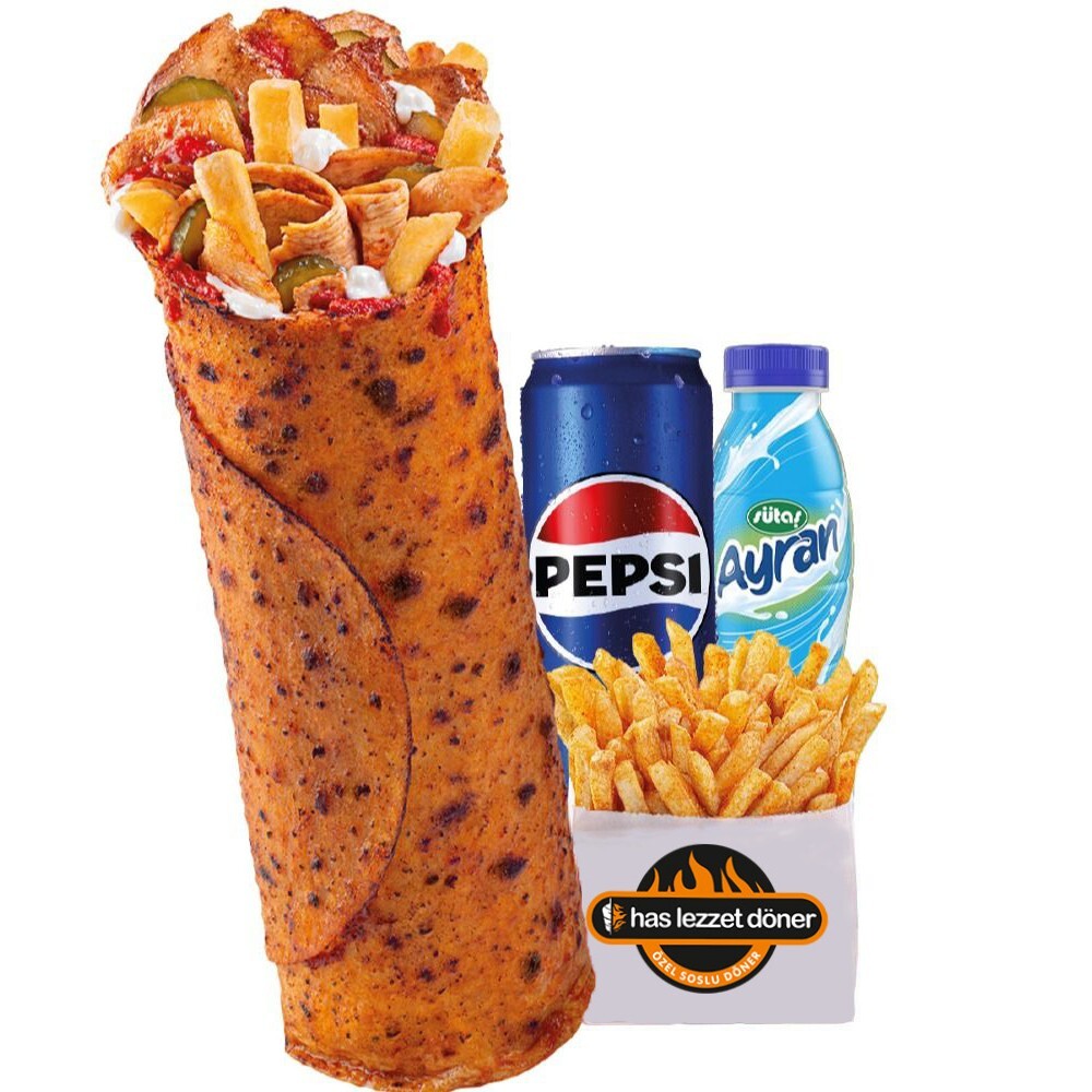 Large Tavuk Döner Dürüm Menü