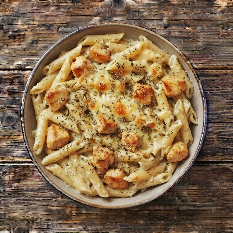 Kekikli Kaşarlı Tavuklu Penne