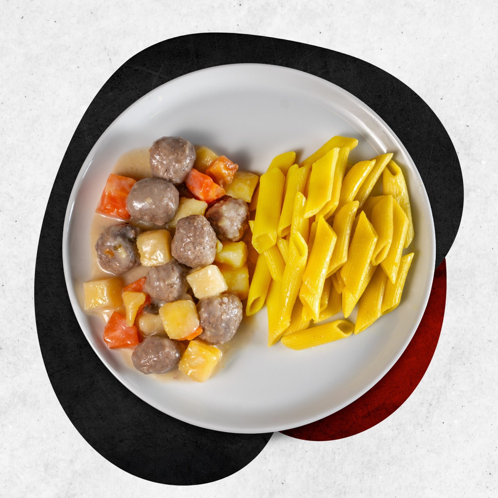 Ekşili Köfte & Penne Makarna