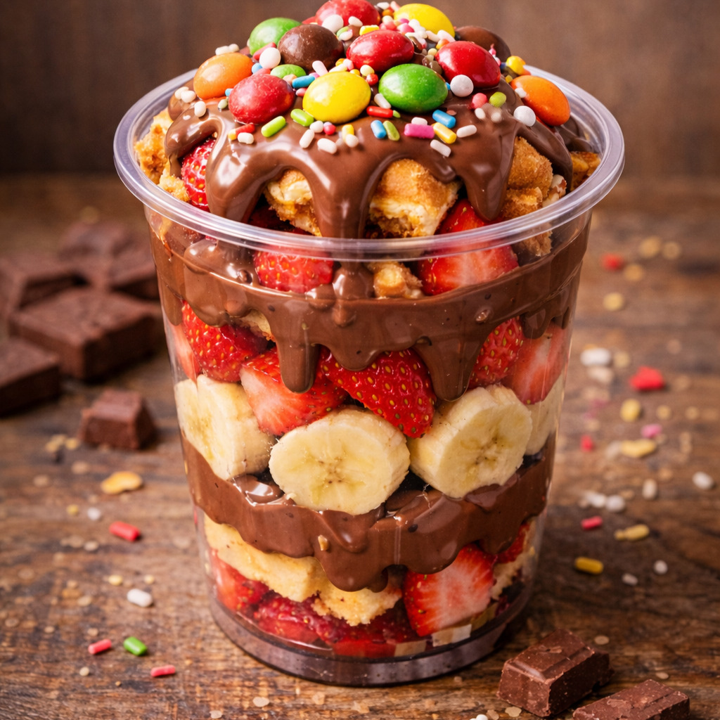 Klasik Sütlü Çikolatalı Cup Waffle
