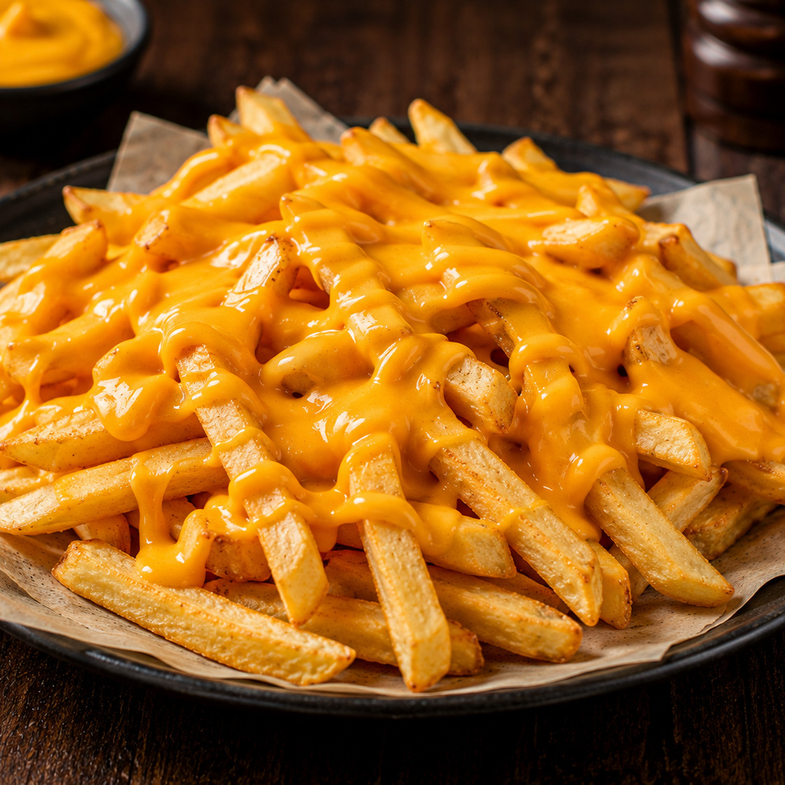Cheddar Soslu Patates Kızartması