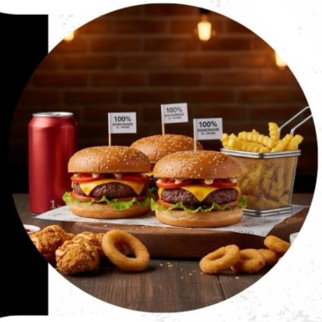 3'lü Klasik Dana Burger Menü