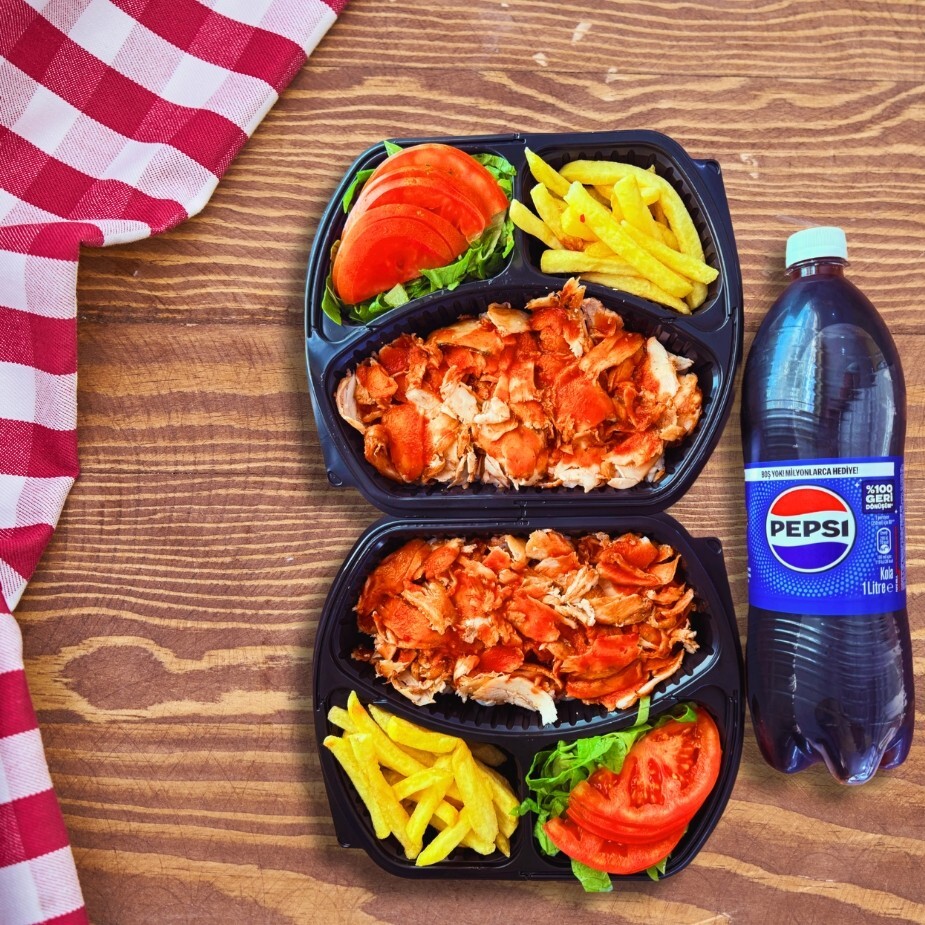 2 Adet Porsiyon Döner Menü