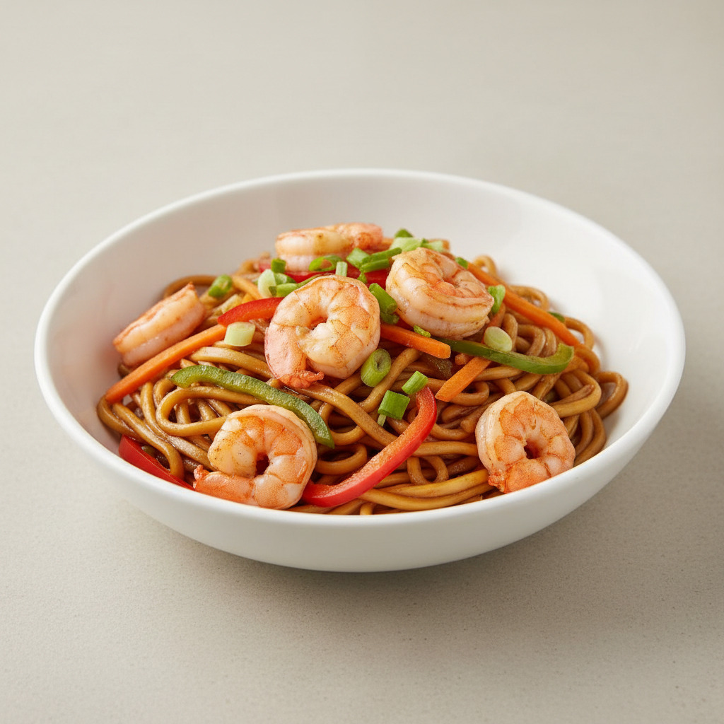 Karidesli Noodle