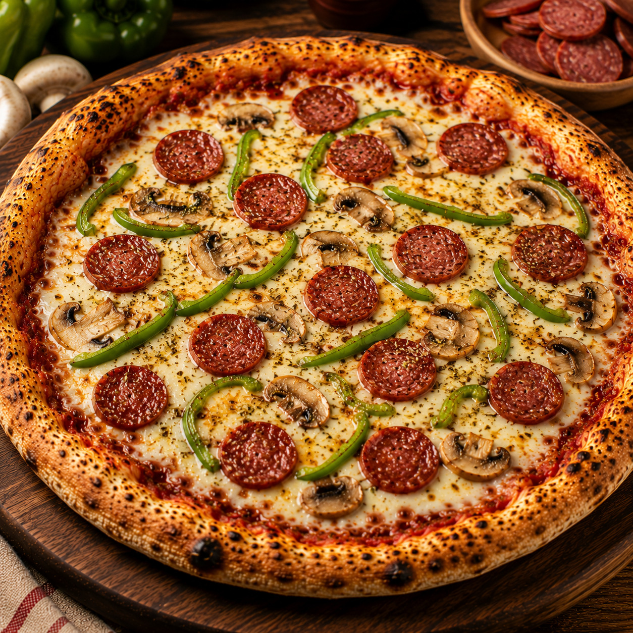 Mantarlı Sucuk Pizza