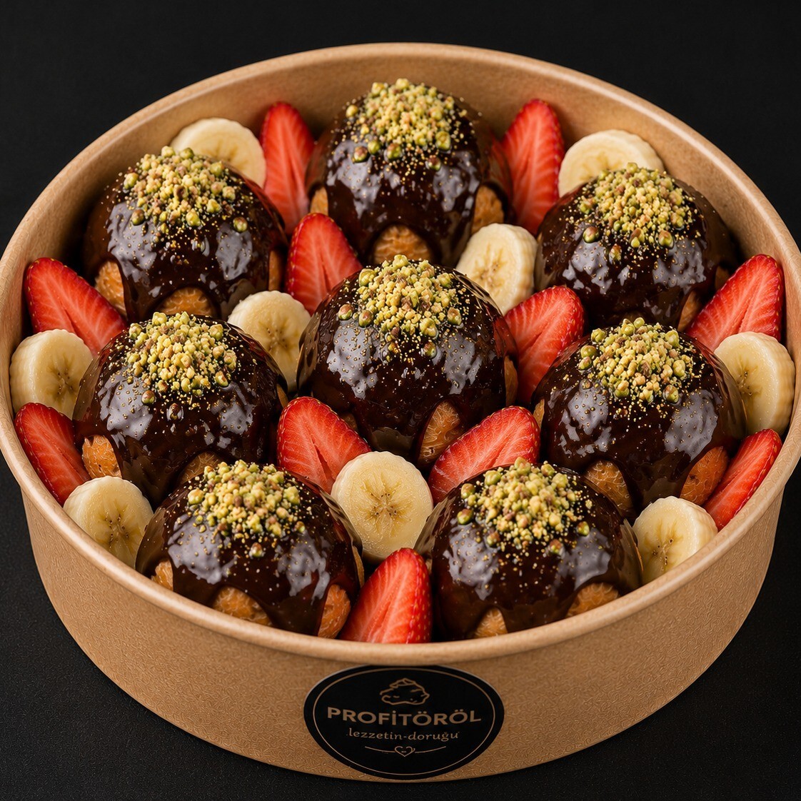 Meyveli Kova Profiterol (8 Top)
