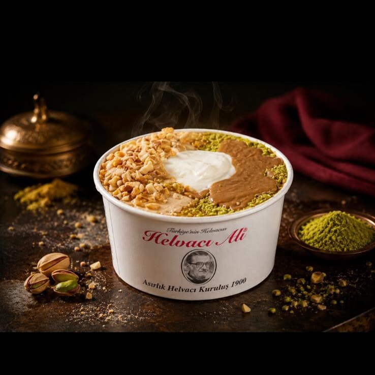 Sade İmik helvası & Dubai Sosu Dondurmalı (Standart boy 160 gr)
