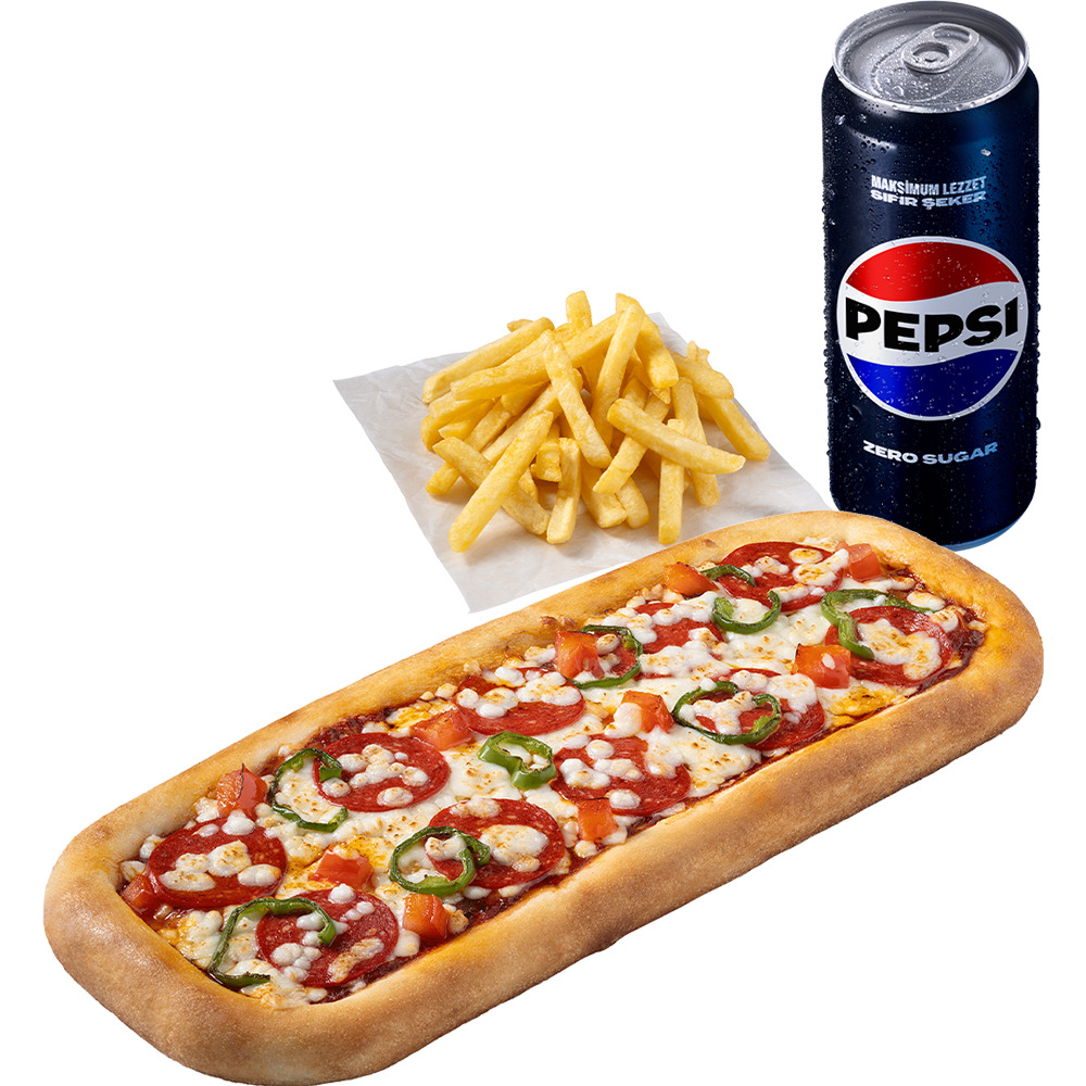 Pan Pizza Menü + Patates