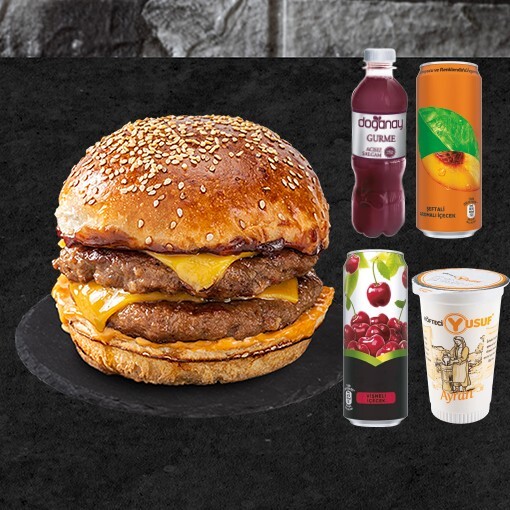 Çift Köfte Burger Menü