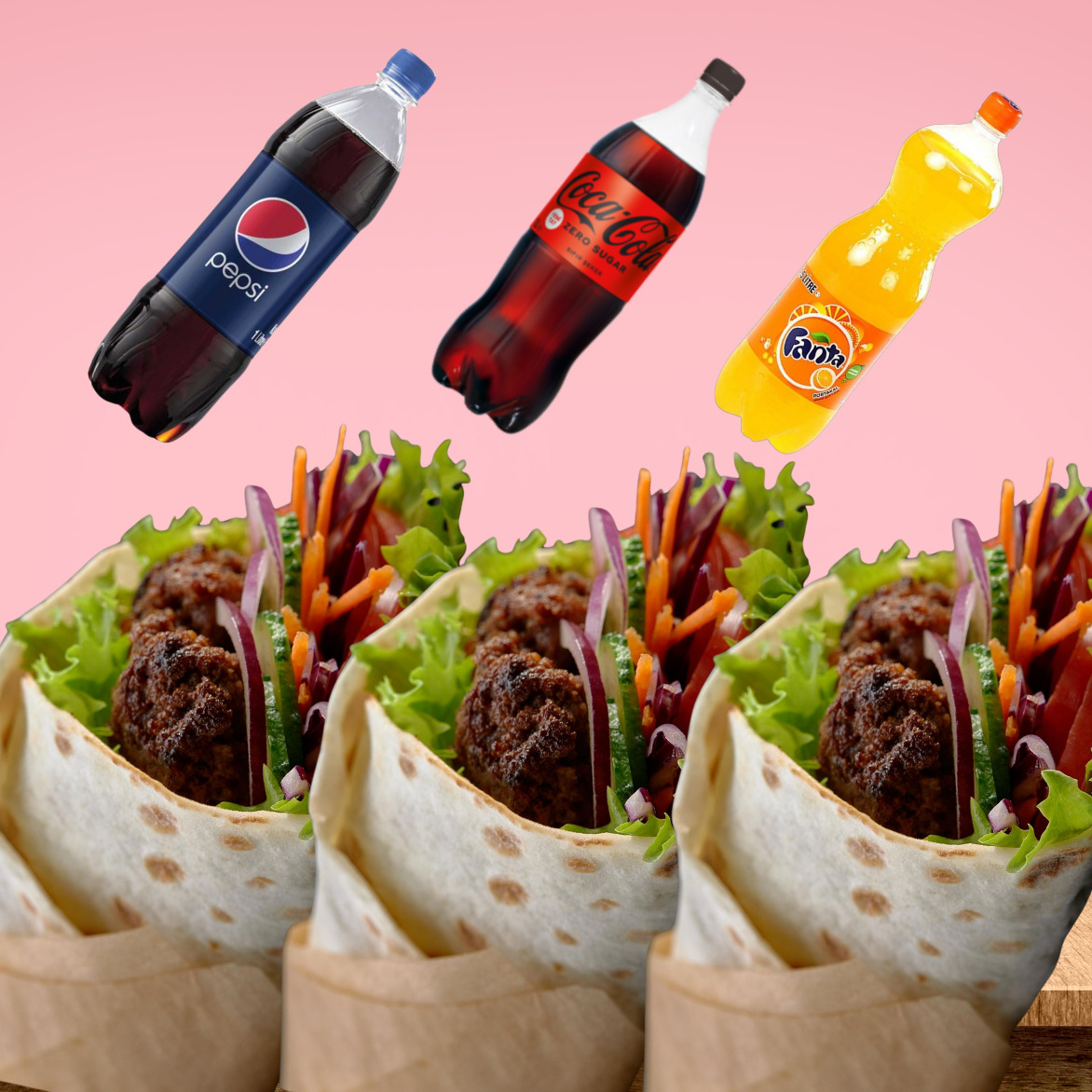 3'lü Adana Dürüm Menü