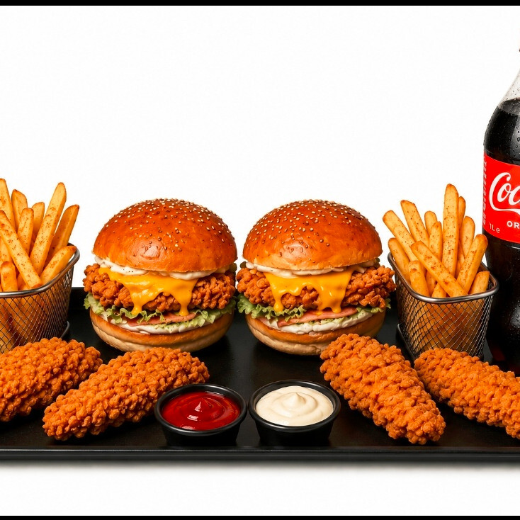 2'li Cajun Burger Menü