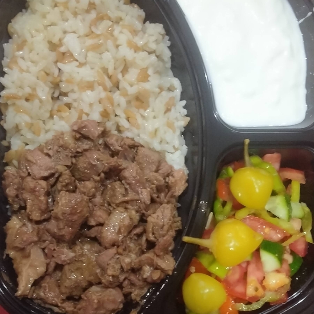 Menü 1 Ankara Usulü Kazan Kavurma +Fırın Sütlaç + Kutu İçecek