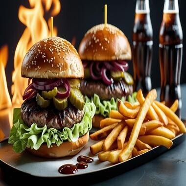 İkili Kasap Burger Menü