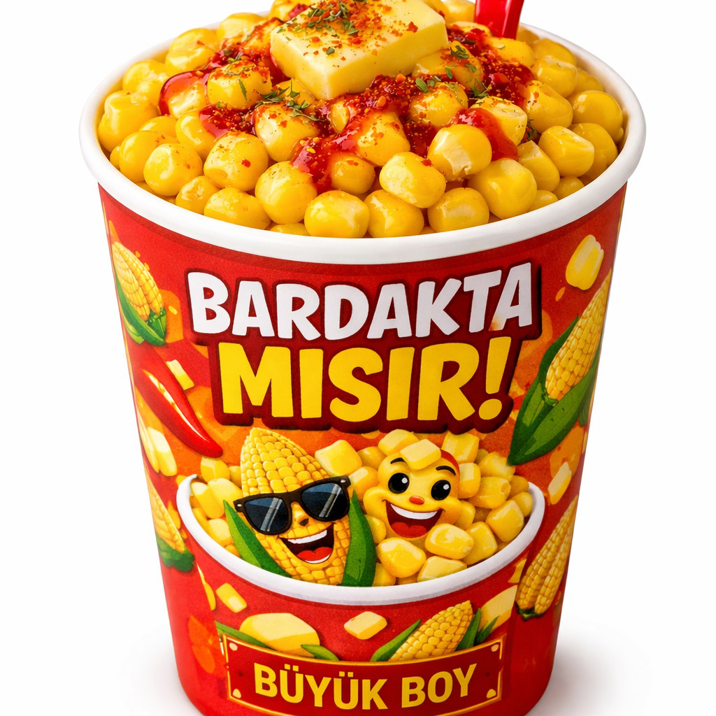 Bardakta Mısır (Büyük Boy)