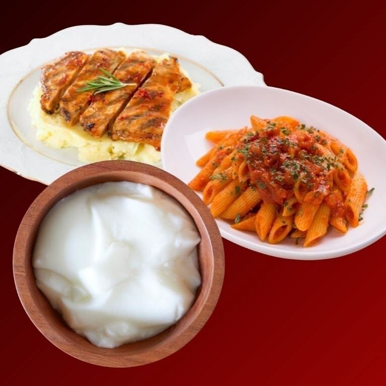 Püreli Izgara Tavuk&Soslu Makarna&Yoğurt