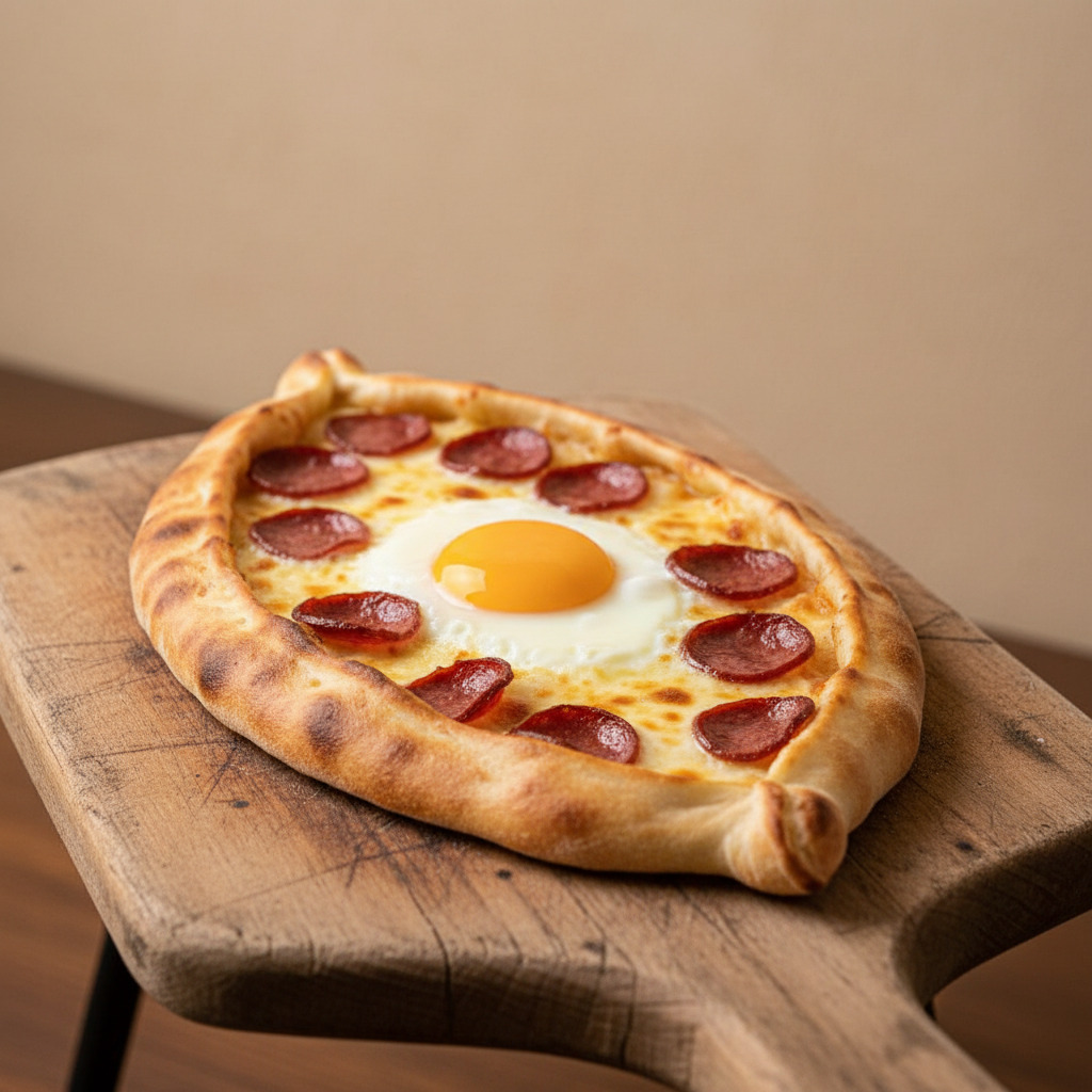 Sucuklu Yumurtalı Pide