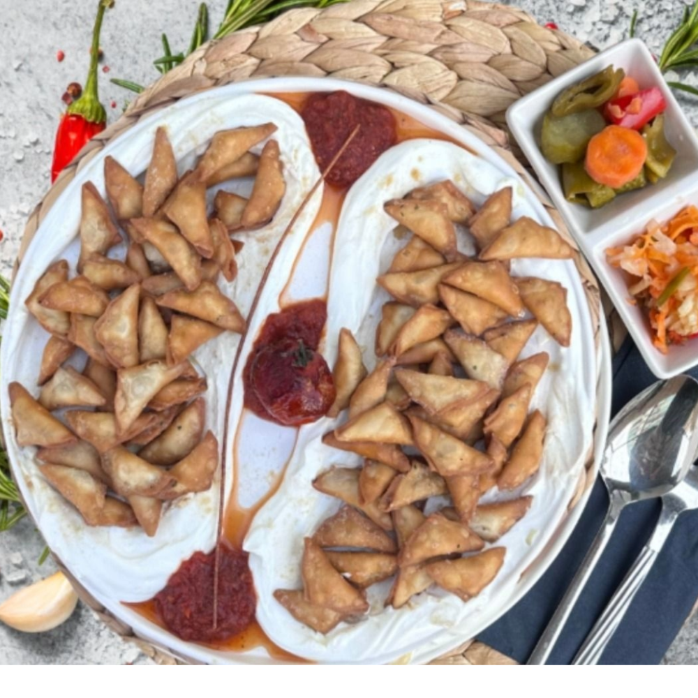 Etli Üçgen Çıtır Mantı
