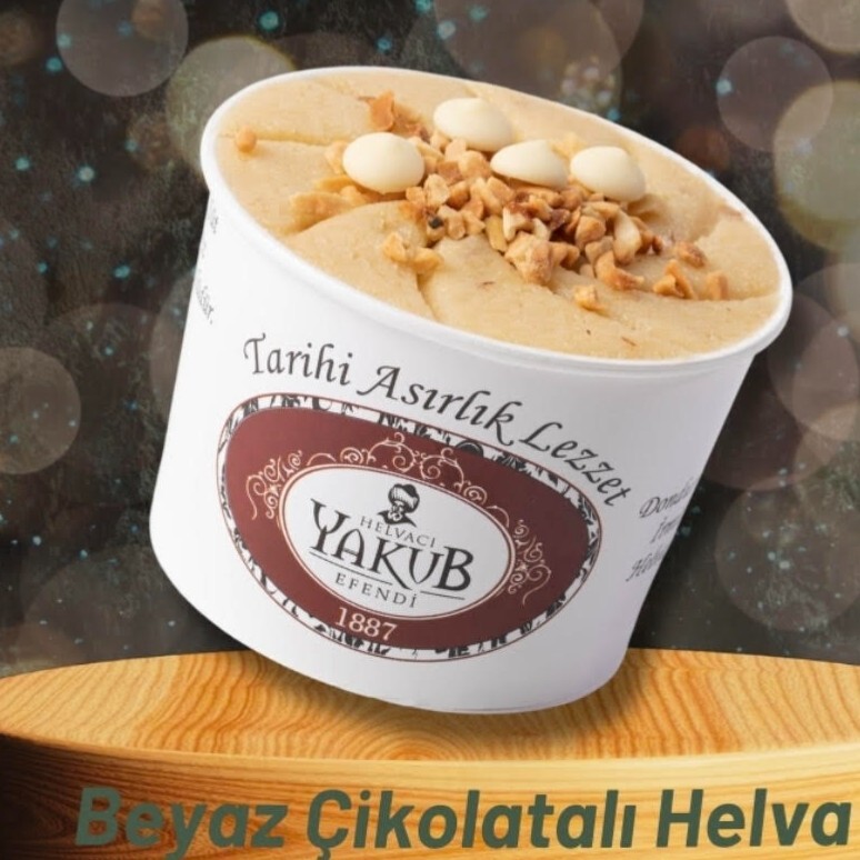 Dondurmasız Beyaz Çikolatalı İrmik Helvası (100cc)