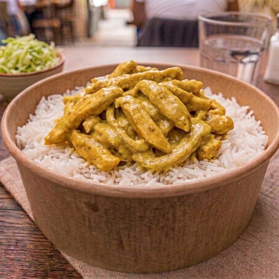 Pilav Üstü Kremalı Köri Soslu Tavuk 450gr