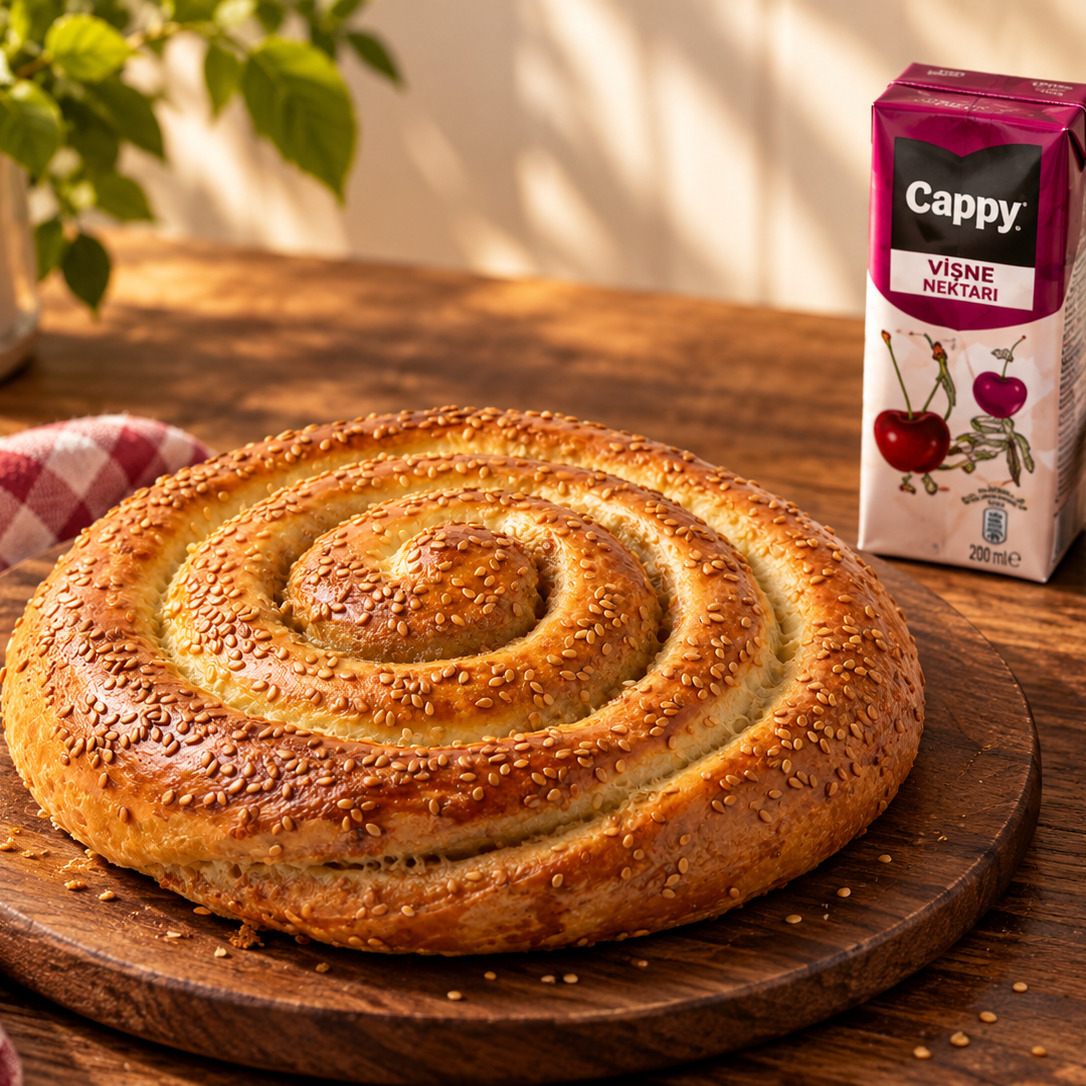 Tahinli Çörek + Cappy Vişne (200 ML)