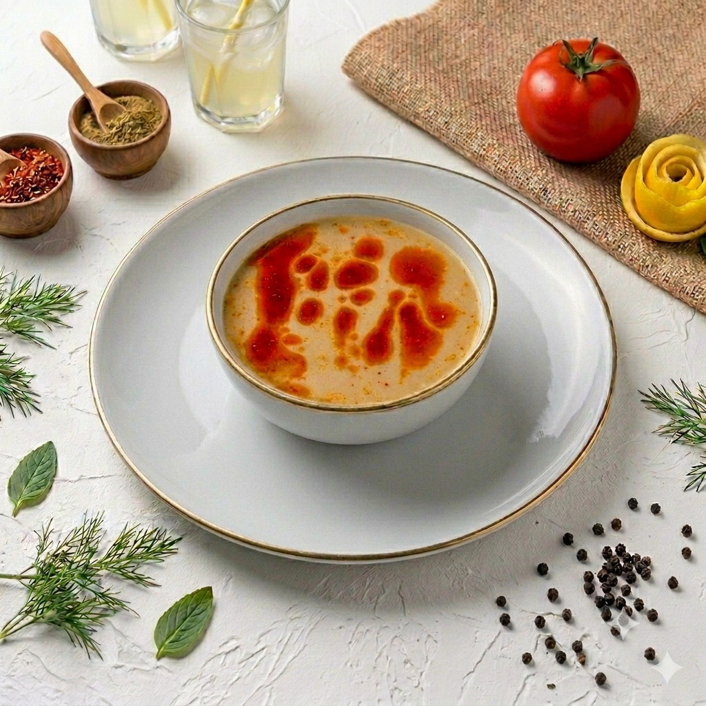 Köz Patlıcan Çorbası
