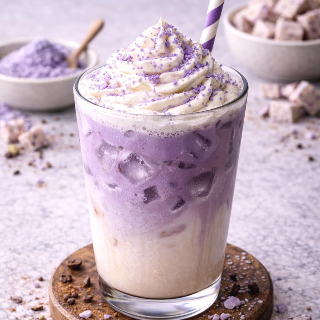 Iced Taro Latte
