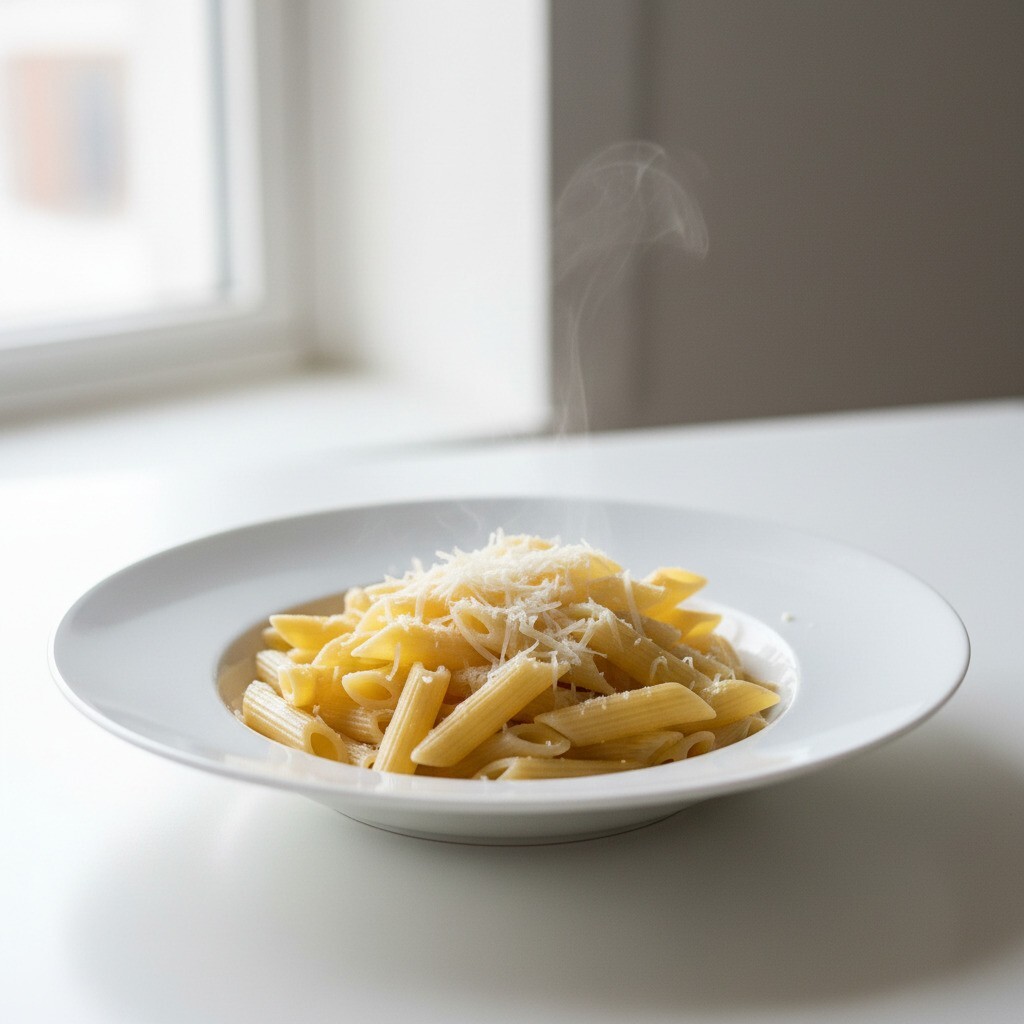 Köri Soslu Penne Makarna