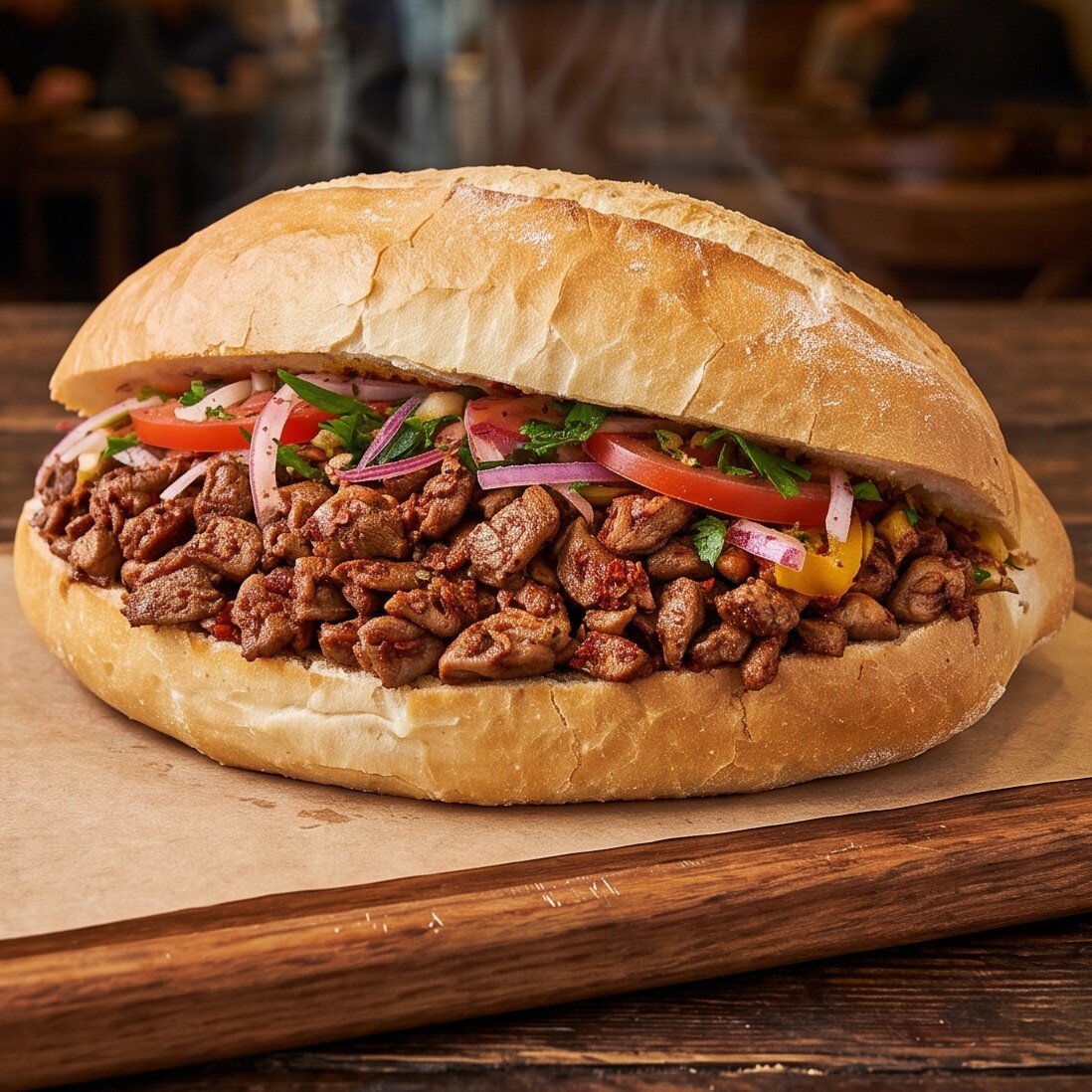 2'li Ekmek Arası Et Tantuni Menü