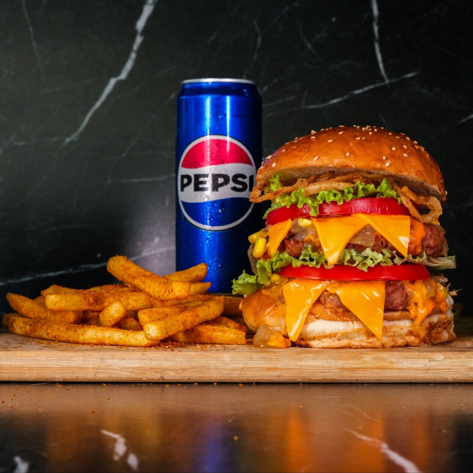 2 Katlı Et burger menü