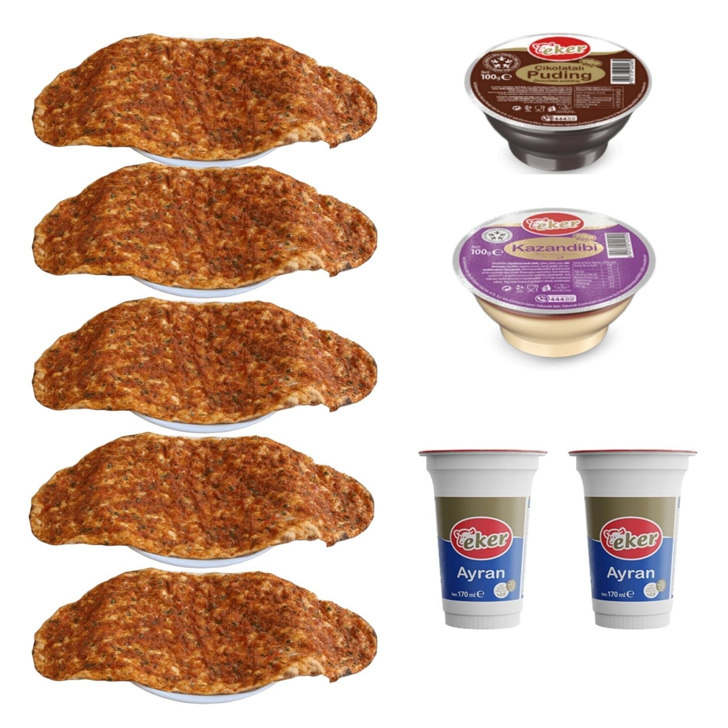 Eker 5'li Lahmacun Menü