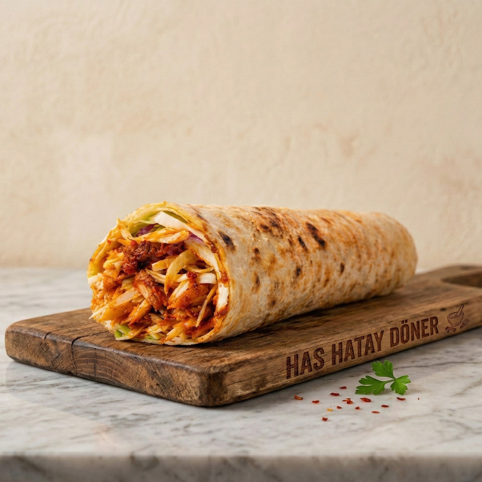 Hatay Usulü Tavuk Döner Dürüm