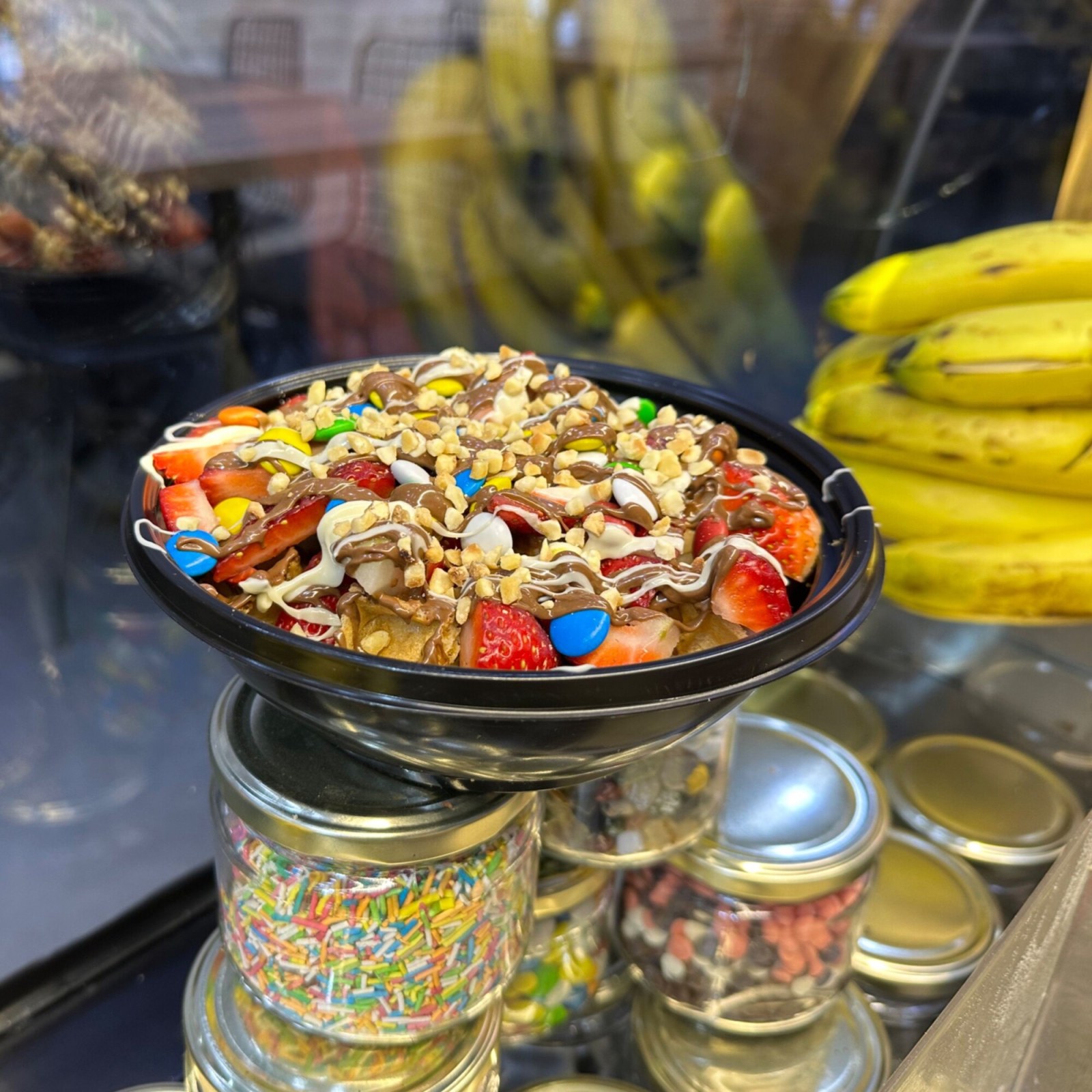Caramel Mix Bowl Waffle