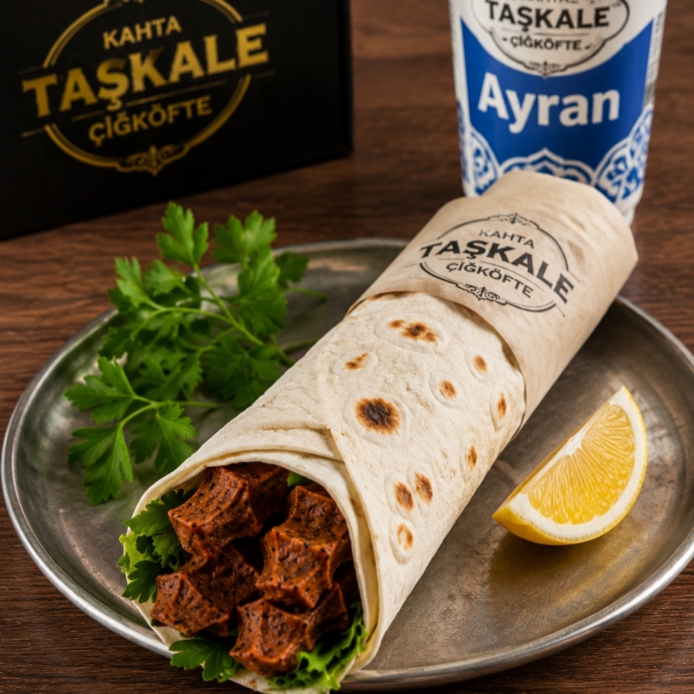 Ultra Mega Çiğ Köfte Dürüm Menü (20 ml) Ayran