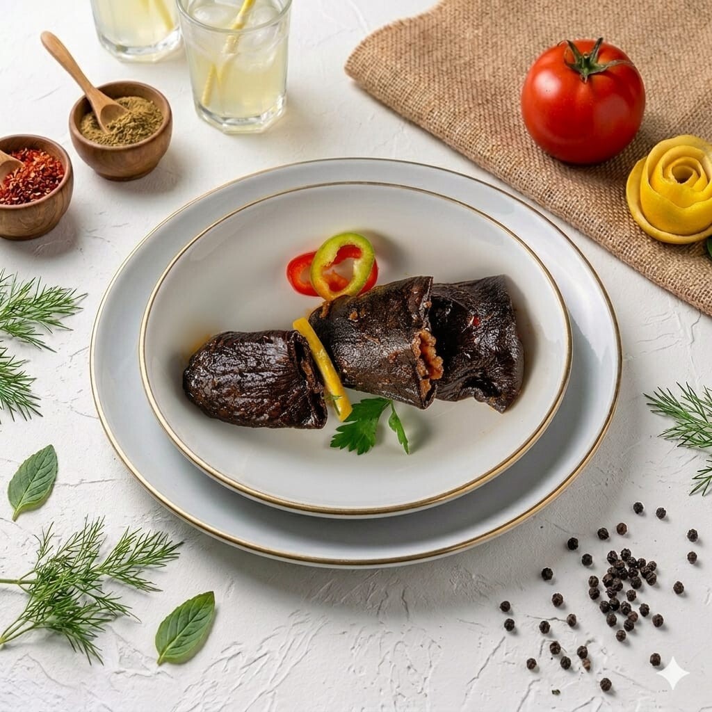 Kuru Patlıcan Dolması