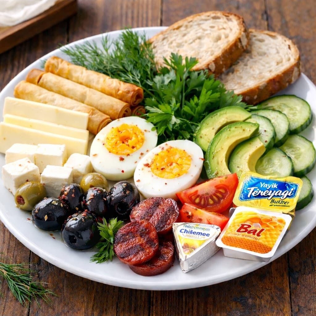 Premium Kahvaltı Tabağı + 250 ml İçecek