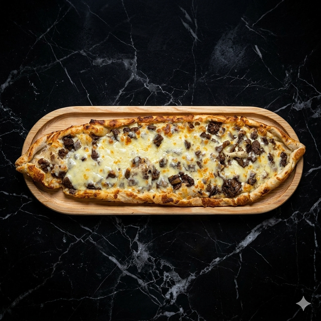 Kavurmalı Kaşarlı Pide