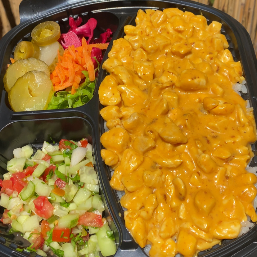 Cheddar Soslu Tavuk Pilav