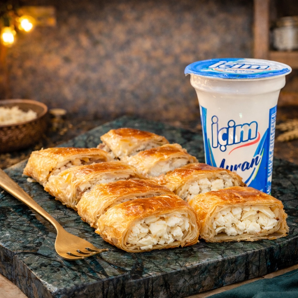 Peynirli Kol Börek (250 gr) + Ayran (175 ml)