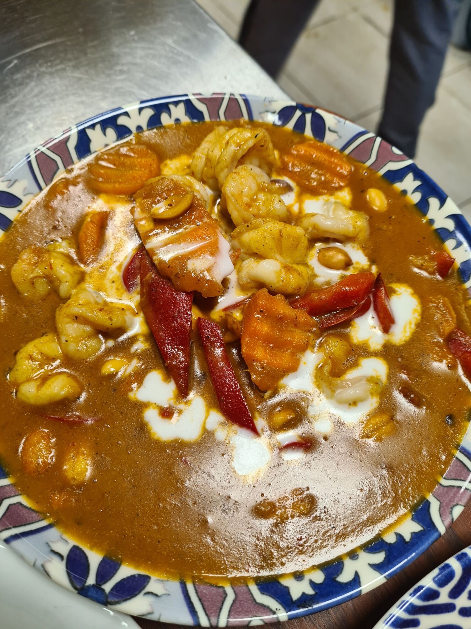 Kırmızı Köri (Karides) - Red Curry (Shrimp) + Steam Rice