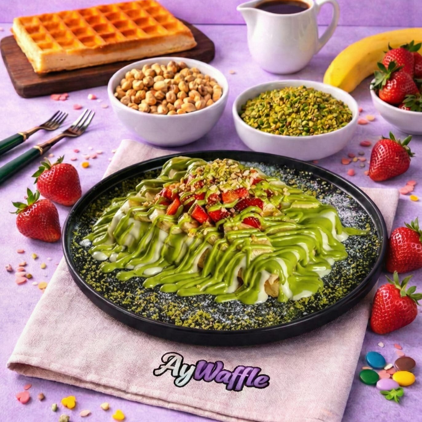 Fıstığım Aşkı Waffle