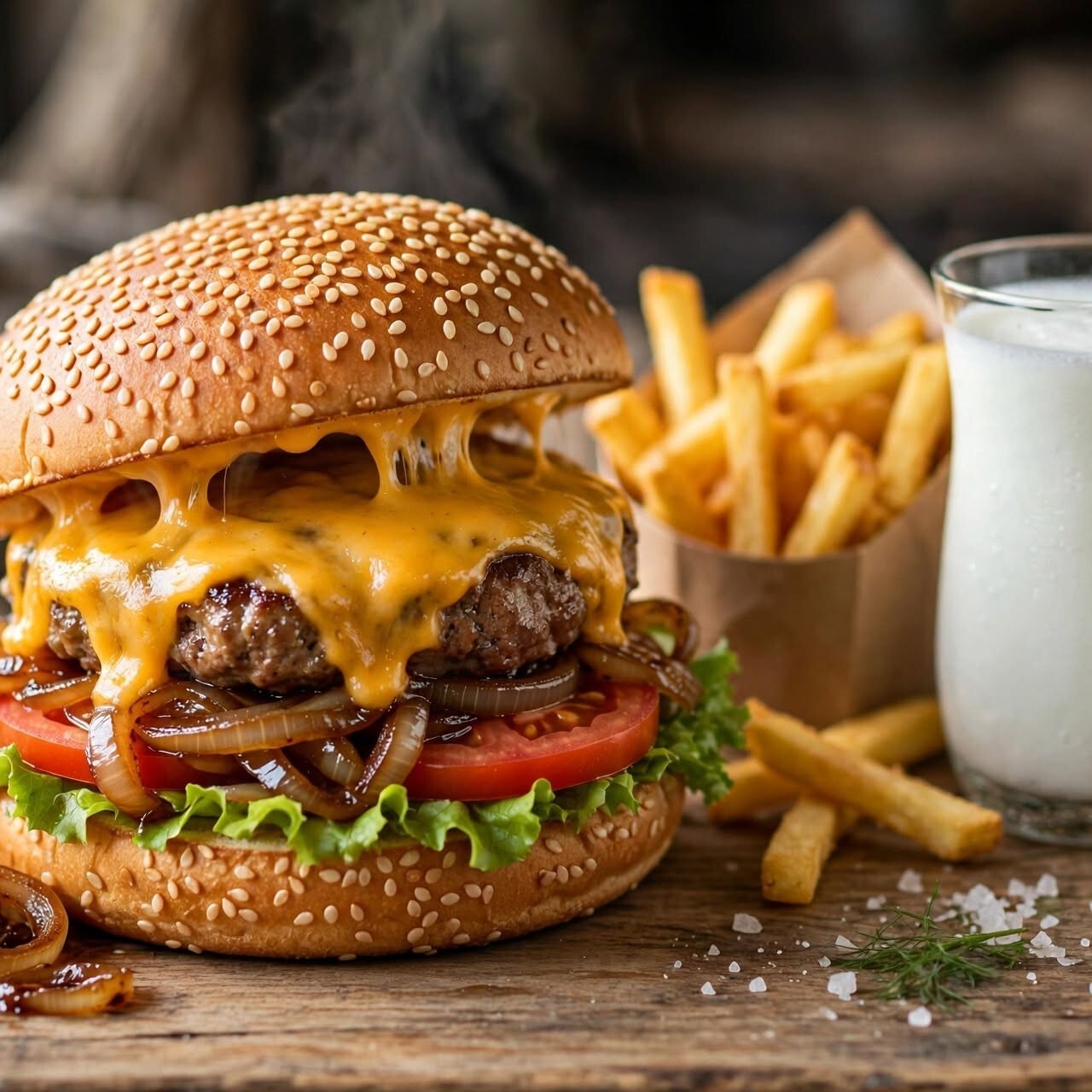 Janti Cheeseburger Menü