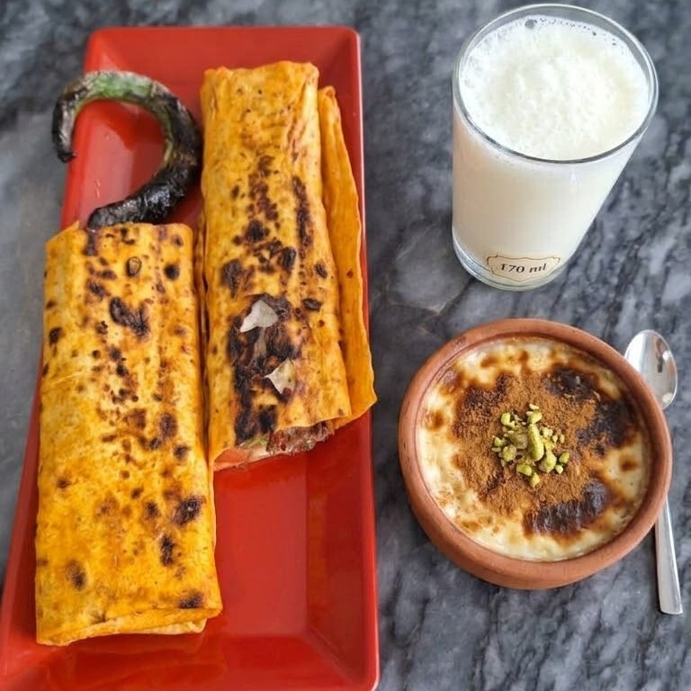 Tavuk Şiş Dürüm + Sütlaç + Ayran (180 ml)